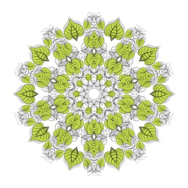 Yeşil yuvarlak süsleme
