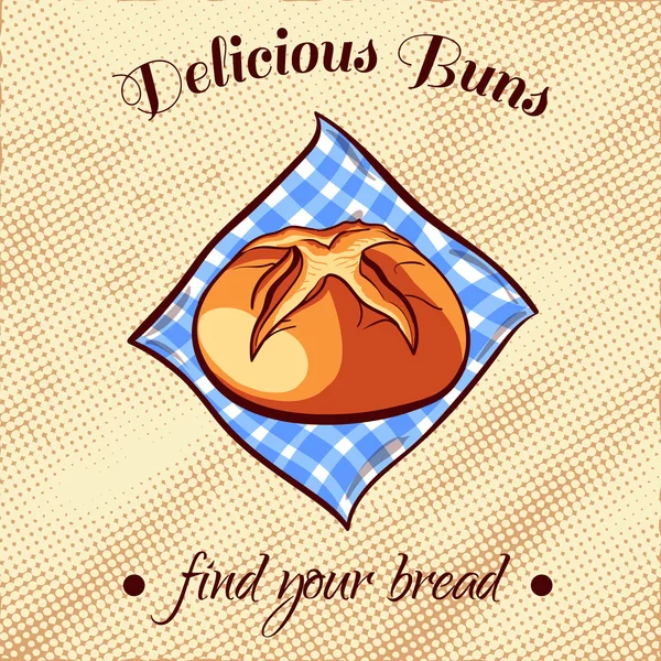 面包上的餐巾 3 — 图库矢量图片