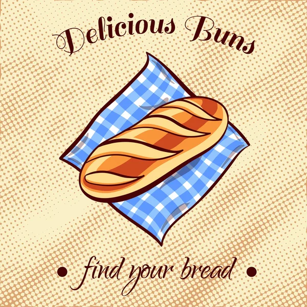 面包上的餐巾 2 — 图库矢量图片