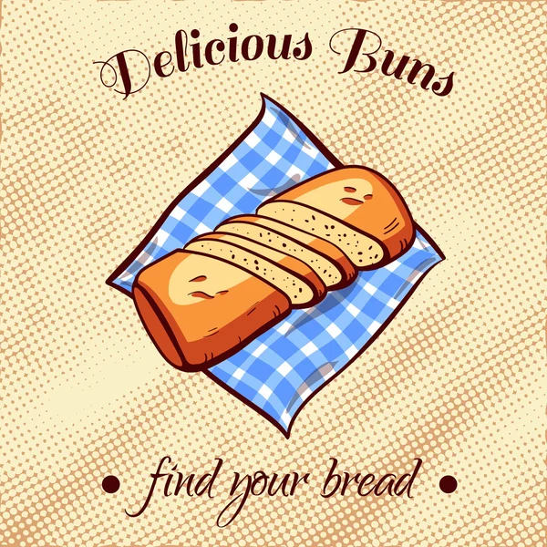 面包上的餐巾 17 — 图库矢量图片