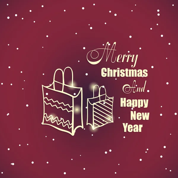 Nouvel An et insigne de Noël 2 — Image vectorielle