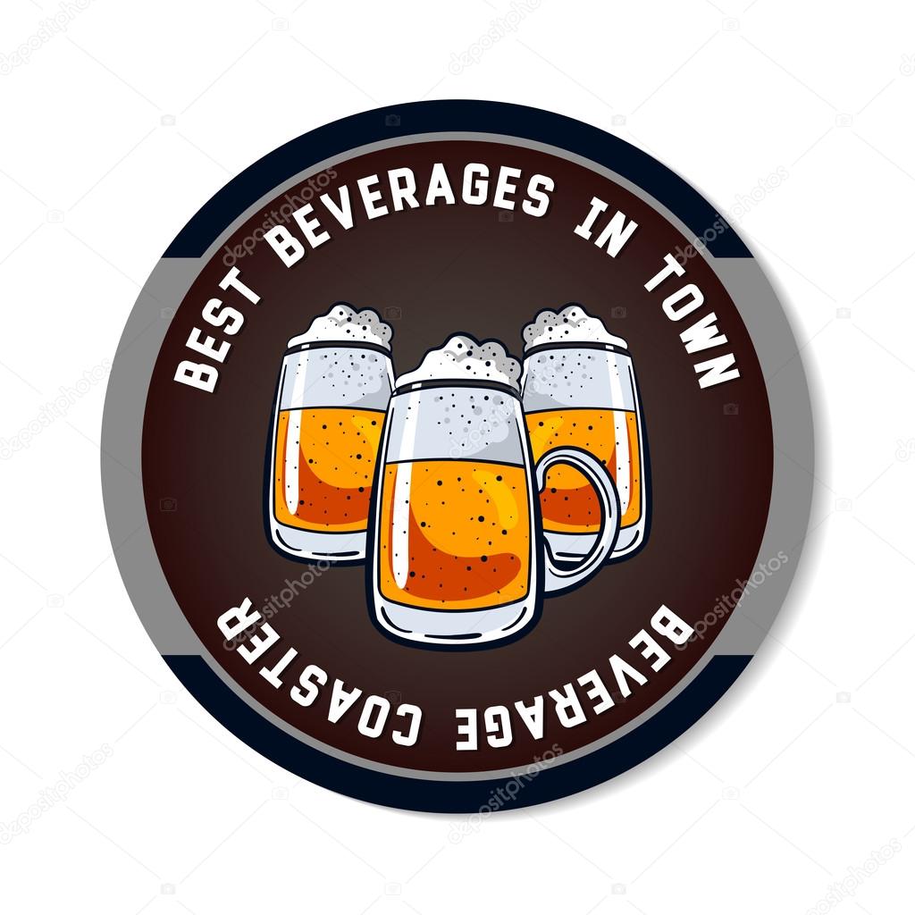 Round Beverage Coaster Color