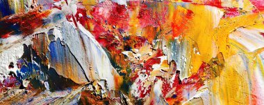 Renk dokusu. Tuvale elle çizilmiş yağlı boya resim. Soyut sanat geçmişi. Modern, çağdaş sanat. Renkli tuval. Duvar dekoru arkaplanı