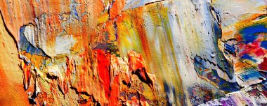 Renk dokusu. Tuvale elle çizilmiş yağlı boya resim. Soyut sanat geçmişi. Modern, çağdaş sanat. Renkli tuval. Duvar dekoru arkaplanı