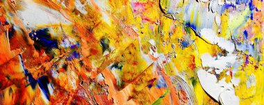 Renk dokusu. Tuvale elle çizilmiş yağlı boya resim. Soyut sanat geçmişi. Modern, çağdaş sanat. Renkli tuval. Duvar dekoru arkaplanı