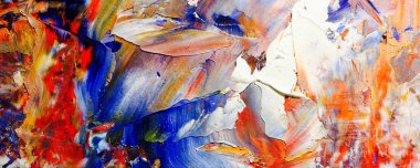 Renk dokusu. Tuvale elle çizilmiş yağlı boya resim. Soyut sanat geçmişi. Modern, çağdaş sanat. Renkli tuval. Duvar dekoru arkaplanı