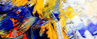 Renk dokusu. Tuvale elle çizilmiş yağlı boya resim. Soyut sanat geçmişi. Modern, çağdaş sanat. Renkli tuval. Duvar dekoru arkaplanı