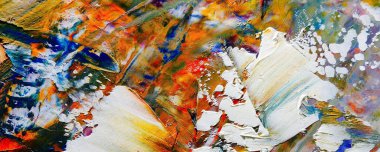 Renk dokusu. Tuvale elle çizilmiş yağlı boya resim. Soyut sanat geçmişi. Modern, çağdaş sanat. Renkli tuval. Duvar dekoru arkaplanı