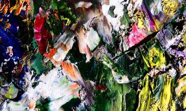 Renk dokusu. Tuvale elle çizilmiş yağlı boya resim. Soyut sanat geçmişi. Modern, çağdaş sanat. Renkli tuval. Duvar dekoru arkaplanı