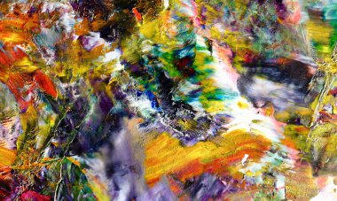 Renk dokusu. Tuvale elle çizilmiş yağlı boya resim. Soyut sanat geçmişi. Modern, çağdaş sanat. Renkli tuval. Duvar dekoru arkaplanı