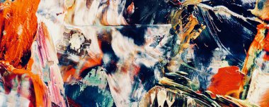 Renk dokusu. Tuvale elle çizilmiş yağlı boya resim. Soyut sanat geçmişi. Modern, çağdaş sanat. Renkli tuval. Duvar dekoru arkaplanı