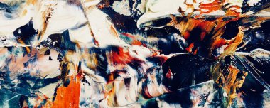 Renk dokusu. Tuvale elle çizilmiş yağlı boya resim. Soyut sanat geçmişi. Modern, çağdaş sanat. Renkli tuval. Duvar dekoru arkaplanı