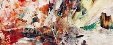 Renk dokusu. Tuvale elle çizilmiş yağlı boya resim. Soyut sanat geçmişi. Modern, çağdaş sanat. Renkli tuval. Duvar dekoru arkaplanı