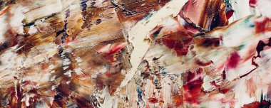 Renk dokusu. Tuvale elle çizilmiş yağlı boya resim. Soyut sanat geçmişi. Modern, çağdaş sanat. Renkli tuval. Duvar dekoru arkaplanı