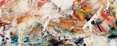 Renk dokusu. Tuvale elle çizilmiş yağlı boya resim. Soyut sanat geçmişi. Modern, çağdaş sanat. Renkli tuval. Duvar dekoru arkaplanı