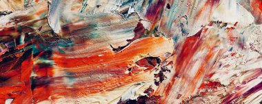 Renk dokusu. Tuvale elle çizilmiş yağlı boya resim. Soyut sanat geçmişi. Modern, çağdaş sanat. Renkli tuval. Duvar dekoru arkaplanı