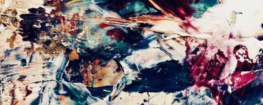 Renk dokusu. Tuvale elle çizilmiş yağlı boya resim. Soyut sanat geçmişi. Modern, çağdaş sanat. Renkli tuval. Duvar dekoru arkaplanı