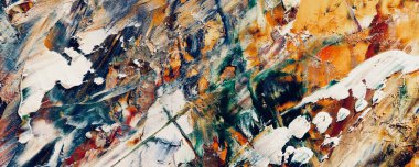 Renk dokusu. Tuvale elle çizilmiş yağlı boya resim. Soyut sanat geçmişi. Modern, çağdaş sanat. Renkli tuval. Duvar dekoru arkaplanı