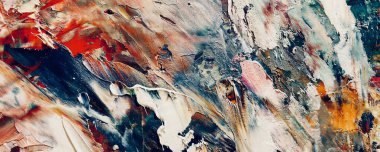 Renk dokusu. Tuvale elle çizilmiş yağlı boya resim. Soyut sanat geçmişi. Modern, çağdaş sanat. Renkli tuval. Duvar dekoru arkaplanı