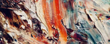 Renk dokusu. Tuvale elle çizilmiş yağlı boya resim. Soyut sanat geçmişi. Modern, çağdaş sanat. Renkli tuval. Duvar dekoru arkaplanı