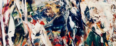 Renk dokusu. Tuvale elle çizilmiş yağlı boya resim. Soyut sanat geçmişi. Modern, çağdaş sanat. Renkli tuval. Duvar dekoru arkaplanı