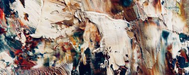 Renk dokusu. Tuvale elle çizilmiş yağlı boya resim. Soyut sanat geçmişi. Modern, çağdaş sanat. Renkli tuval. Duvar dekoru arkaplanı
