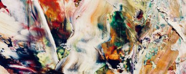 Renk dokusu. Tuvale elle çizilmiş yağlı boya resim. Soyut sanat geçmişi. Modern, çağdaş sanat. Renkli tuval. Duvar dekoru arkaplanı