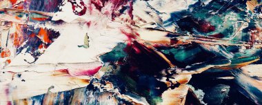 Renk dokusu. Tuvale elle çizilmiş yağlı boya resim. Soyut sanat geçmişi. Modern, çağdaş sanat. Renkli tuval. Duvar dekoru arkaplanı