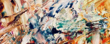 Renk dokusu. Tuvale elle çizilmiş yağlı boya resim. Soyut sanat geçmişi. Modern, çağdaş sanat. Renkli tuval. Duvar dekoru arkaplanı