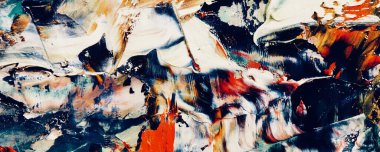 Renk dokusu. Tuvale elle çizilmiş yağlı boya resim. Soyut sanat geçmişi. Modern, çağdaş sanat. Renkli tuval. Duvar dekoru arkaplanı