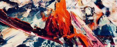 Renk dokusu. Tuvale elle çizilmiş yağlı boya resim. Soyut sanat geçmişi. Modern, çağdaş sanat. Renkli tuval. Duvar dekoru arkaplanı