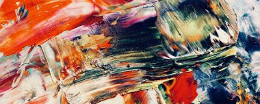 Renk dokusu. Tuvale elle çizilmiş yağlı boya resim. Soyut sanat geçmişi. Modern, çağdaş sanat. Renkli tuval. Duvar dekoru arkaplanı