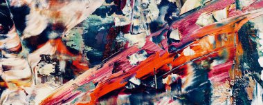 Renk dokusu. Tuvale elle çizilmiş yağlı boya resim. Soyut sanat geçmişi. Modern, çağdaş sanat. Renkli tuval. Duvar dekoru arkaplanı