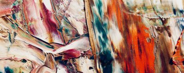 Renk dokusu. Tuvale elle çizilmiş yağlı boya resim. Soyut sanat geçmişi. Modern, çağdaş sanat. Renkli tuval. Duvar dekoru arkaplanı