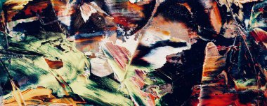 Renk dokusu. Tuvale elle çizilmiş yağlı boya resim. Soyut sanat geçmişi. Modern, çağdaş sanat. Renkli tuval. Duvar dekoru arkaplanı