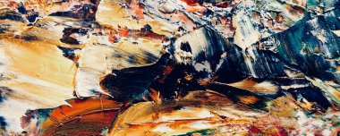 Renk dokusu. Tuvale elle çizilmiş yağlı boya resim. Soyut sanat geçmişi. Modern, çağdaş sanat. Renkli tuval. Duvar dekoru arkaplanı