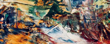 Renk dokusu. Tuvale elle çizilmiş yağlı boya resim. Soyut sanat geçmişi. Modern, çağdaş sanat. Renkli tuval. Duvar dekoru arkaplanı