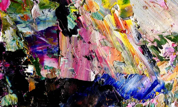 Renk dokusu. Tuvale elle çizilmiş yağlı boya resim. Soyut sanat geçmişi. Modern, çağdaş sanat. Renkli tuval. Duvar dekoru arkaplanı