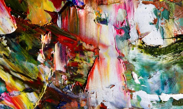 Renk dokusu. Tuvale elle çizilmiş yağlı boya resim. Soyut sanat geçmişi. Modern, çağdaş sanat. Renkli tuval. Duvar dekoru arkaplanı