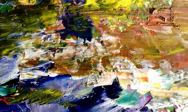 Renk dokusu. Tuvale elle çizilmiş yağlı boya resim. Soyut sanat geçmişi. Modern, çağdaş sanat. Renkli tuval. Duvar dekoru arkaplanı