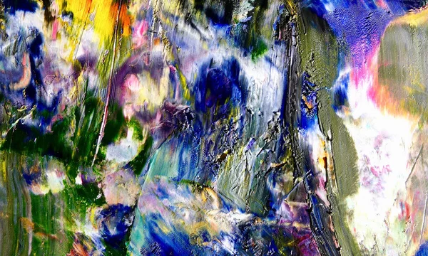 Renk dokusu. Tuvale elle çizilmiş yağlı boya resim. Soyut sanat geçmişi. Modern, çağdaş sanat. Renkli tuval. Duvar dekoru arkaplanı
