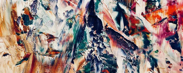 Renk dokusu. Tuvale elle çizilmiş yağlı boya resim. Soyut sanat geçmişi. Modern, çağdaş sanat. Renkli tuval. Duvar dekoru arkaplanı