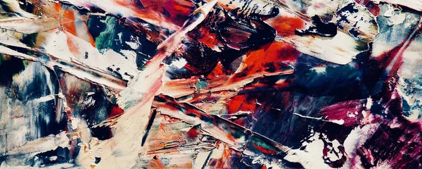 Renk dokusu. Tuvale elle çizilmiş yağlı boya resim. Soyut sanat geçmişi. Modern, çağdaş sanat. Renkli tuval. Duvar dekoru arkaplanı