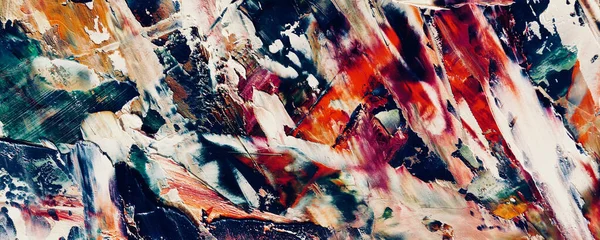 Renk dokusu. Tuvale elle çizilmiş yağlı boya resim. Soyut sanat geçmişi. Modern, çağdaş sanat. Renkli tuval. Duvar dekoru arkaplanı
