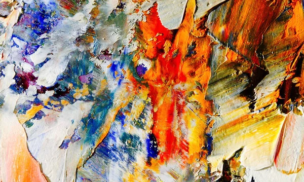 Pittura Olio Astratta Tela Sfondo Carta Parati Motivo Moderno Arte — Foto Stock