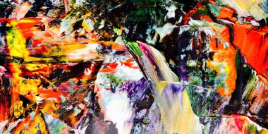 Tuval üzerinde soyut yağlı boya resim. arka plan duvar kağıdı. Modern motif görsel sanat. Moda el boyası. Duvar dekorasyonu ve duvar resimleri. Doku.