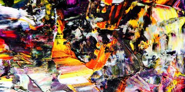 Renk dokusu. Tuvale elle çizilmiş yağlı boya resim. Soyut sanat geçmişi. Modern, çağdaş sanat. Renkli tuval. Duvar dekoru arkaplanı