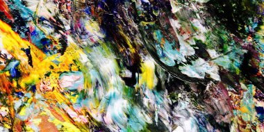 Renk dokusu. Tuvale elle çizilmiş yağlı boya resim. Soyut sanat geçmişi. Modern, çağdaş sanat. Renkli tuval. Duvar dekoru arkaplanı