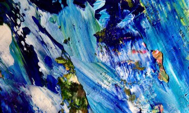 Tuval üzerinde soyut yağlı boya resim. arka plan duvar kağıdı. Modern motif görsel sanat. Moda el boyası. Duvar dekorasyonu ve duvar resimleri. Doku.