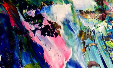 Tuval üzerinde soyut yağlı boya resim. arka plan duvar kağıdı. Modern motif görsel sanat. Moda el boyası. Duvar dekorasyonu ve duvar resimleri. Doku.